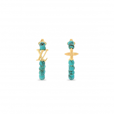 LOUIS VUITTON PEARLS FUSION EARRINGS M02039